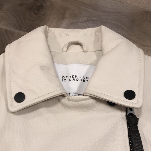 🔥🔥DEREK LAM 10 CROSBY leather moto vest - Picture 16 of 17